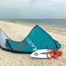 USED 2019 Ozone Alpha V1 Kite - 12m - Emerald Green