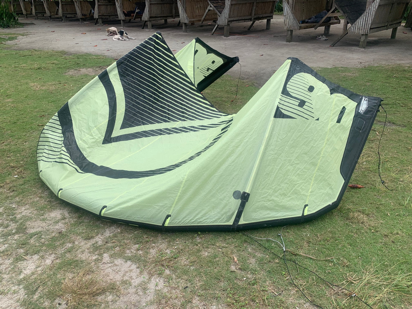 USED 2019 Liquid Force Wow V4 Kite - 6m - Lime